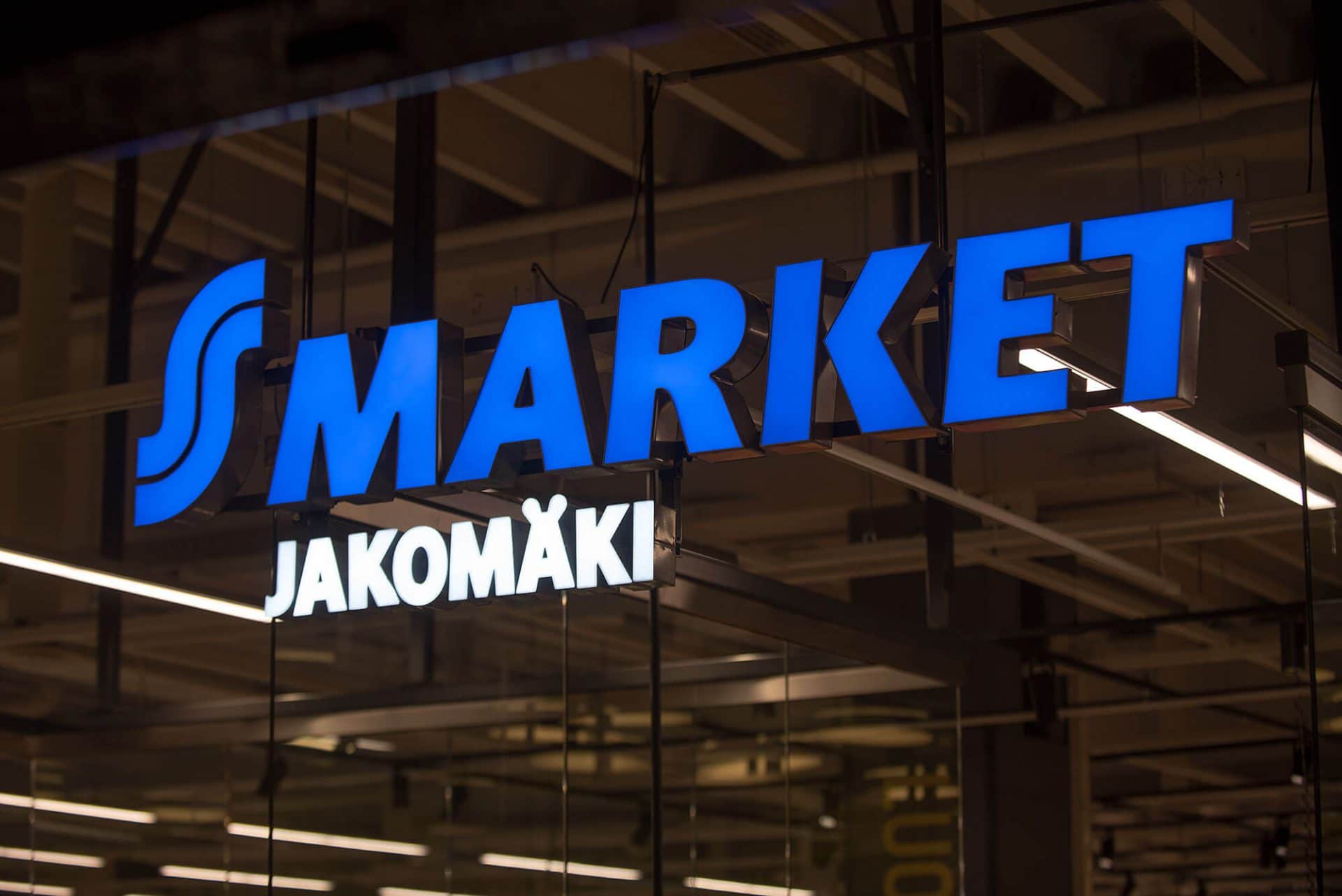 Ruokakaupan valomainos